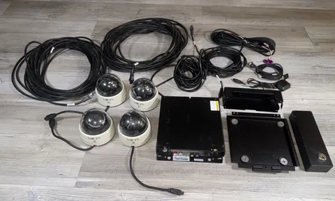 Seon Trooper TL4 DVR Surveillance System With 4 CQ903A Cameras & Wiring READ!!