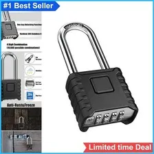 Combination Padlock Heavy Duty 2.3 Inch Long Shackle 304 Stainless Steel