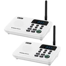 1Mile Wireless Intercoms System 2units for Home Offices Room 22Channel Call ALL