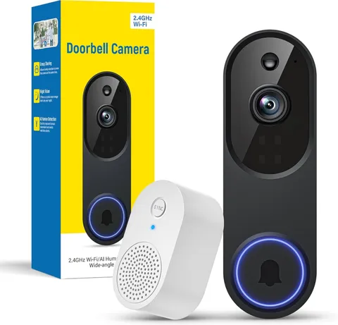 1080P Battery WiFi Video Doorbell Camera Wireless W/ Color Night Vision