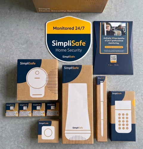 SimpliSafe Smart Home Security System (9-Piece Kit) – With 3 month Free Trial!