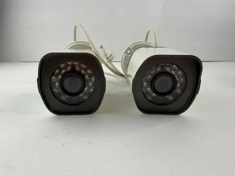 Lot of 2 Zmodo ZP-IBH15-S Security Camera Outdoor Wired Bullet White CCTV