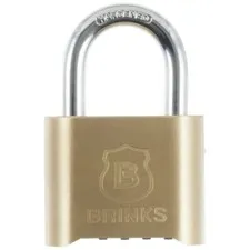 New Brinks Solid Brass 50mm Resettable Combination Padlock with 1in Shackle