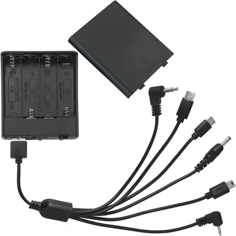 Universal Safe Emergency External Power Box 6 Connector Universal Port 4 AA 6V a