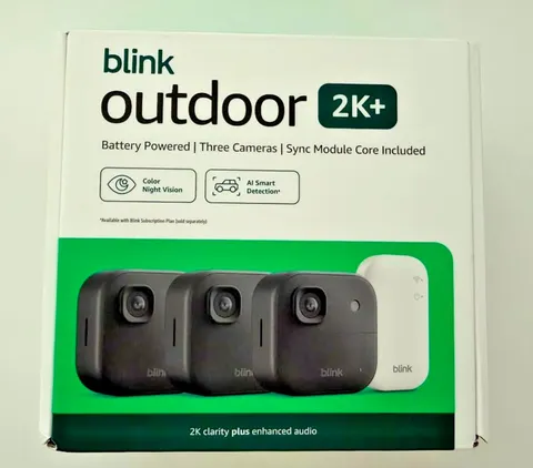 Blink Outdoor 2K+ Wire-Free Smart Security 3 Cameras & Module Core ⭐NEW⭐ SEALED