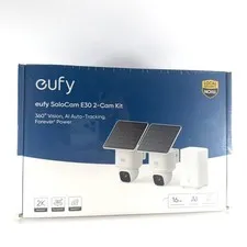 eufy SoloCam E30 2-Cam Kit 2K Solar Camera Outdoor Wireless 360° Pan AI Tracking