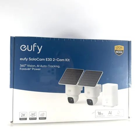 eufy SoloCam E30 2-Cam Kit 2K Solar Camera Outdoor Wireless 360° Pan AI Tracking