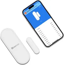 Wifi Door Window Alarm Sensor, Smart Wireless Magnetic Contact Sensor with Real-
