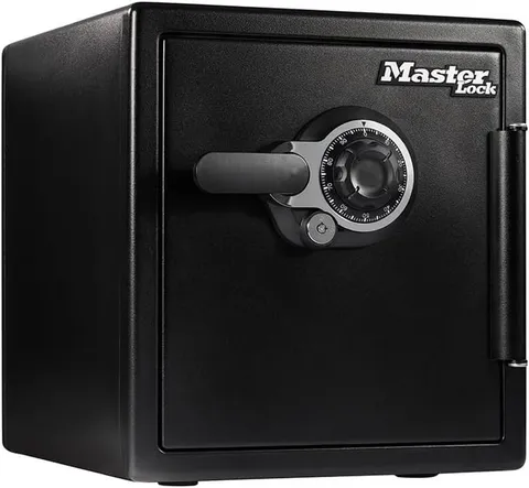 Master Lock Black Premium Fireproof and Waterproof Safe with Combination Dial, 1