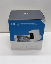 RING Spotlight Cam Battery Outdoor Security Camera & Spotlight (New)