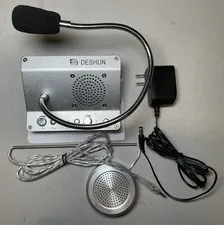 Dual-Way Counter Window Intercom System Communication Microphone Bank/Office