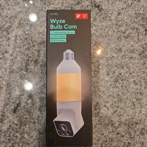 Wyze Bulb Cam 2K Light Socket Security Camera E26 | Color Night Vision