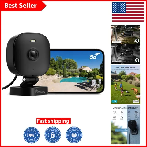 Weatherproof Outdoor Security Camera - Enhanced Night Vision & Spotlight