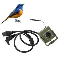Indoor Outdoor , Bird Box with Night Vision, Low Noise Outdoor with Wide Angl...