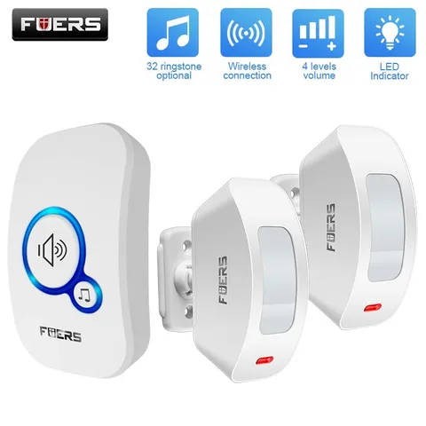 Wireless Driveway Alarm Infrared Motion Sensor Home Garage Alert Security System