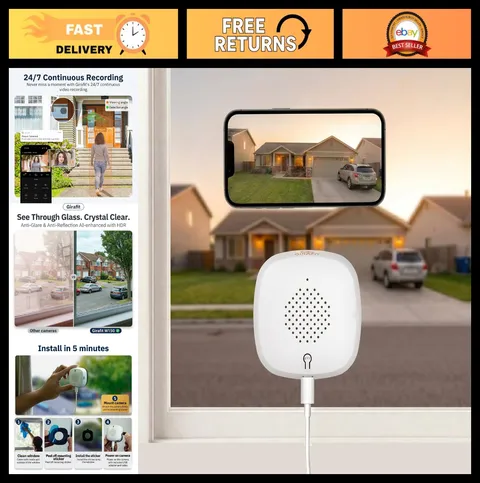 2K Indoor Security Camera, 3MP WiFi, Color Night Vision, Motion Detection, 24/7