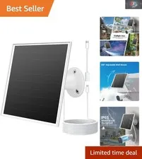 6W Solar Panel for Outdoor Security Cameras - High Efficiency, Waterproof, Ad...