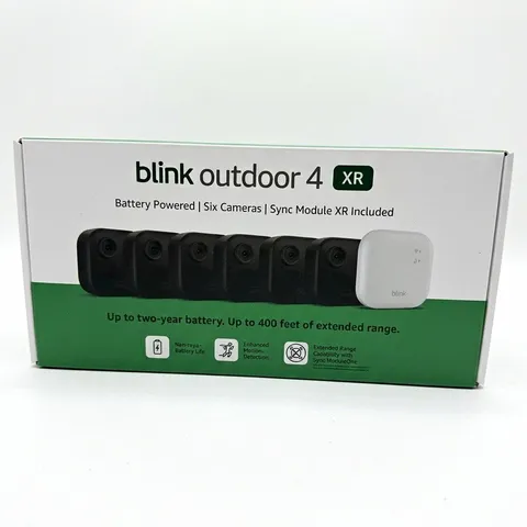 Blink Outdoor 4 XR 6-Cam Wireless Battery System w/ Sync Module XR 1080p