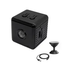 1080P WiFi Camera w/Ceiling Mount Night Vision Motion Alert iOS Android Black