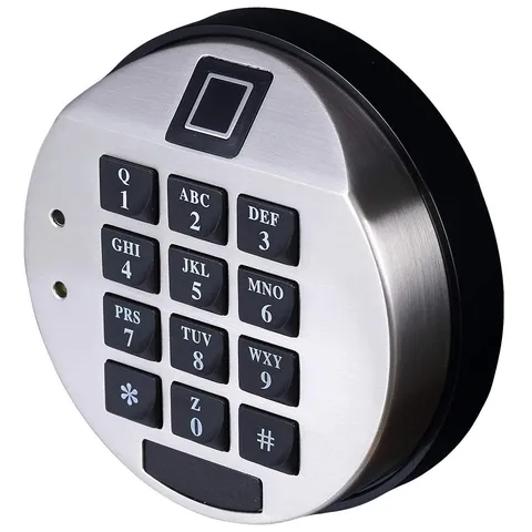 Yosec Electronic Biometric Gun Safe Stainless Steel Chrome Finish Keypad Lock
