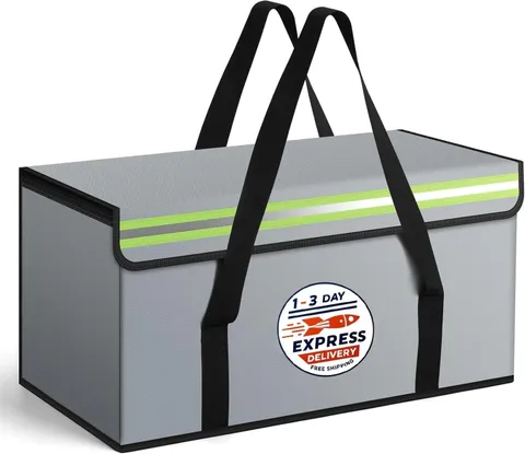Bolsa ignífuga grande para documentos, bolsa ignífuga de 24x12x12 pulgadas