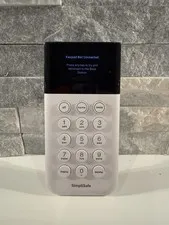 SimpliSafe SSKP3 Gen 3 Wireless Keypad White w/ Mount Tested Working