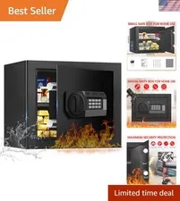 1.3 Cuft Safe Box Fireproof Waterproof, Digital Security Safes for Home Use F...