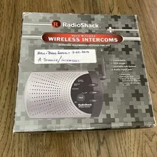Radio Shack 43-124 900MHz Wireless Intercom System with Adapters 2 Units TESTED
