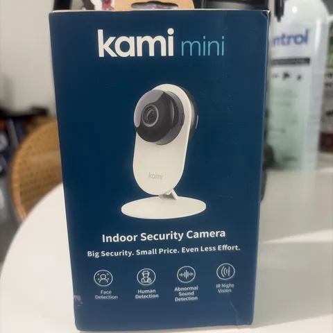 Kami Mini Indoor Security Camera Face Detection 2 Way Audio 1080P IR Night