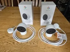 Google Nest Cam Indoor 2nd Gen 1080p Wired Security Camera Snow GJQ9T