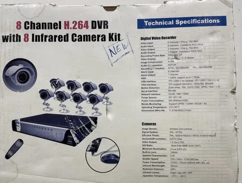 8 Channel H.264 DVR with 8 Infrared Camera Kit Model LTD08HTDK GS