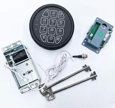 Gun Safe Replacement Lock Electronic Keypad With Solenoid Lock 2 Keys