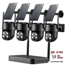 Solar Wireless Security Camera System, 2K Security Camera Outdoor | KBRB40T4