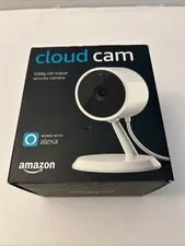 Amazon Cloud Cam Indoor Security Camera works with Alexa White