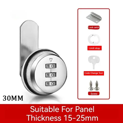 Digital combination lock zinc alloy drawer cabinet door cam box lock