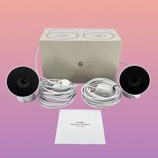 2 Pack Google Nest Cam Outdoor 2nd Gen G7LYP Wired Security Camera #MS5038