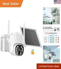 Wireless Outdoor Security Camera - 2K Color Night Vision, 355° View, 2-Way Audio