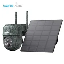 Wansview 4G LTE Cellular 2K Solar Security Camera Outdoor Wireless Ai Detection