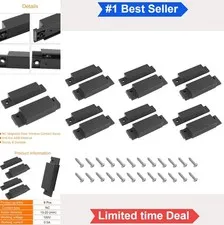 6 Pcs Brown Wired Magnetic Door Window Contact Reed Switch NC Surface Mounted