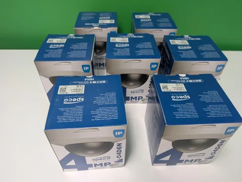 Lot of 7 Speco O4D6N 4MP Outdoor Dome IP Security Camera PoE NDAA Compliant NIB