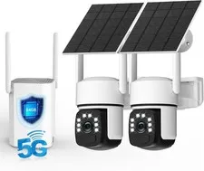 Security Cameras Wireless Outdoor, 2 Cam-Kit, 4MP Solar-Powered Camera 2-KIT