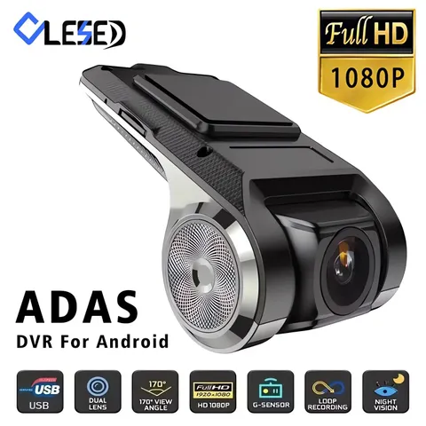USB Car DVR with ADAS, HD Recording & 170° Wide Angle Lens