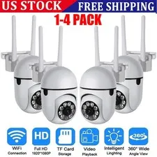 1/2/4PCS Wireless Wifi Security Camera System Outdoor Home 5G 1080P Night Vision