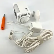 READ Ring Spotlight Cam Plus Plug-In White Outdoor/Indoor Camera NO BATTERY