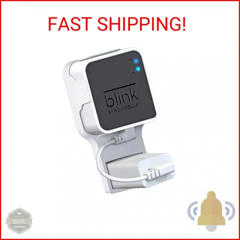 Kidjoyo Wall Mount for Blink Sync Module 2 with Short Cable - Save Space - No Me