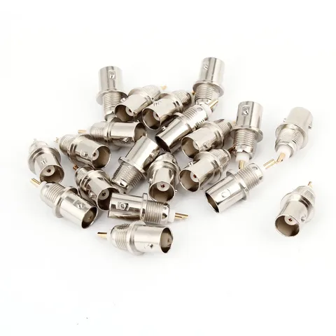 20pcs BNC Chassis Panel Mount Female Socket Straight Adapter Connector