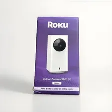 Roku Indoor Camera 360 1080p HD Night Vision Home Security Camera