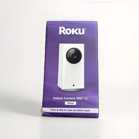 Roku Indoor Camera 360 1080p HD Night Vision Home Security Camera