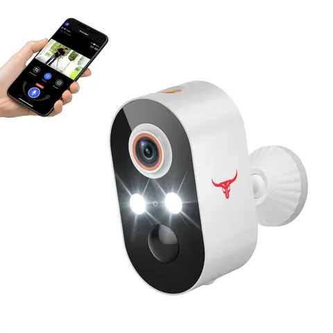 Safemogulix Wireless Outdoor 1080P Security Camera, AI & Color Night Vision