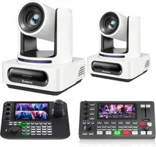 NDI PTZ Camera Bundle/Kits, 4K 20X AI Tracking NDI Sdi/Hdmi/Usb3.0/Lan(Poe) PTZ
